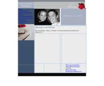 Jamieandmario.com(Jamie & Mario's Wedding Web Site) Screenshot