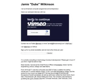 Jamiedubs.com(Jamie Wilkinson) Screenshot