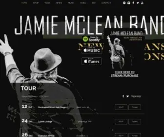 Jamiemcleanband.com(Jamie McLean Band) Screenshot