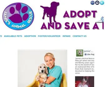 Jamiesrescue.org(Jamie's Animal Rescue) Screenshot