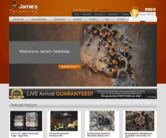 Jamiestarantulas.com(Jamie's Tarantulas) Screenshot