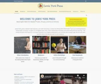 Jamieyorkpress.com(Jamie York Press Math Books) Screenshot