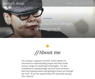 Jamikaburge.com(Computing, inclusive design, empowerment) Screenshot