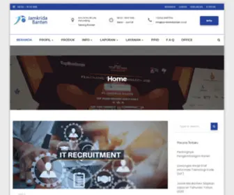 Jamkridabanten.co.id(Penjaminan Kredit Daerah Banten) Screenshot