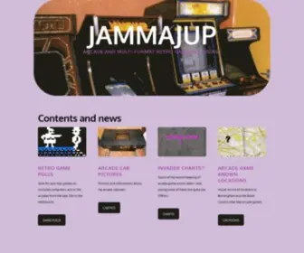 Jammajup.co.uk(JAMMAJUP Video Arcade Collector and Retro Game Enthusiast) Screenshot