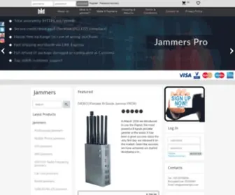 Jammerspro.com(Cell Phone Jammer For Sale Online Shop) Screenshot