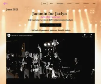 Jamminforjaclyn.org(JUNEHome) Screenshot