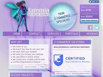 Jamminwebdesigns.com(Ecommerce Website Development) Screenshot
