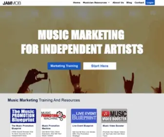 Jammob.com(Music Marketing For Independent Artists) Screenshot