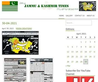 Jammukashmirtimes.com(Muzaffarabad Azad Kashmir) Screenshot