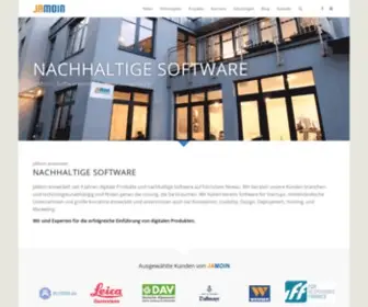 Jamoin.de(Nachhaltige Softwareentwicklung für Unternehmen) Screenshot