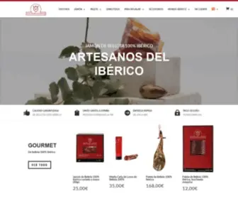 Jamonesjuanpedrodomecq.com(Jamón ibérico) Screenshot