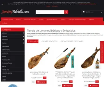 Jamonypaletilla.com(Tienda de Jamones y Paletillas Ibéricas Nº1) Screenshot