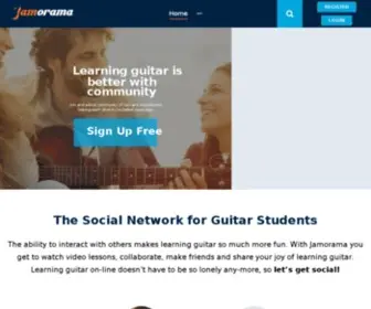 Jamorama.com(Jamorama Guitar System) Screenshot