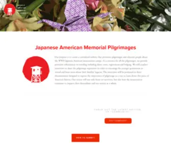 Jampilgrimages.com(Japanese American Memorial Pilgrimages) Screenshot