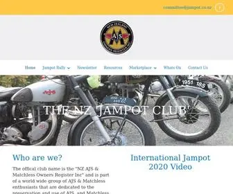 Jampot.co.nz(AJS & Matchless Owners Register Inc) Screenshot