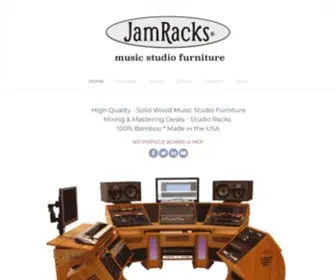 Jamracks.com(Quality Solid Wood Pro Audio Racks & Furniture) Screenshot