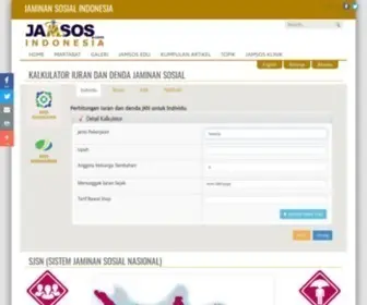 Jamsosindonesia.com(Home) Screenshot