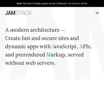 Jamstack.org(For fast and secure sites) Screenshot