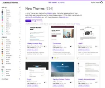 Jamstackthemes.dev(Themes & Templates) Screenshot