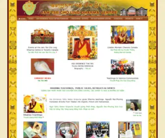 Jamtsecholing.org(AN OFFICIAL WEB SITE OF JAM TSE CHO LING DHARMA CENTRE IN TORONTO CANADA) Screenshot