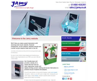 Jamy.co.uk(Acrylic Awards) Screenshot