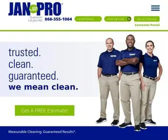 Jan-Pro.com(Commercial Cleaning Services) Screenshot