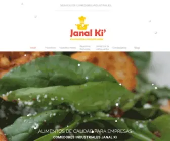 Janalki.com(Comedores Industriales Janal Ki) Screenshot