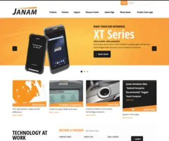 Janam.com(Rugged Mobile Computers for Mobile Workers) Screenshot