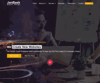 Janbaskdigitaldesign.com(Web Design Agency) Screenshot