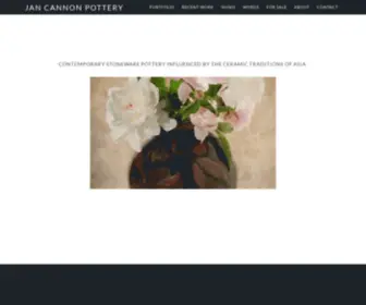 Jancannonpottery.com(Contemporary stoneware pottery influenced by the ceramic traditions of Asia) Screenshot