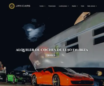 Jancars.com(Alquiler de Coches de Lujo en Ibiza) Screenshot