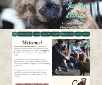 Jandaexotics.com(Exotic Pet & Animal Breeder Kingsbury Texas) Screenshot