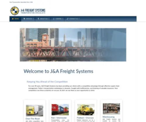 Jandafreight.com(J&A Freight Systems Inc) Screenshot