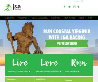 Jandaracing.com(Find your next race in Coastal Virginia. We have a race distance for everyone) Screenshot