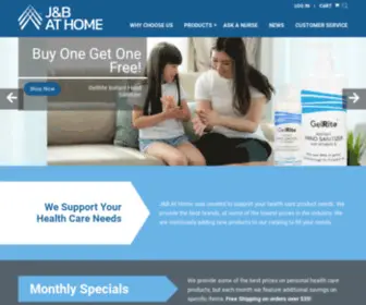Jandbathome.com(Home Medical Supplies) Screenshot