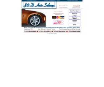 Janddautosalvage.com(J & D Auto Salvage) Screenshot