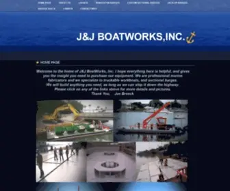 JandjBoatworks.com(Home Page) Screenshot