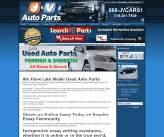 Jandvautopartsusa.com(J and V Auto Parts) Screenshot