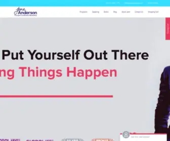 Janeandersonspeaks.com(Content Creation) Screenshot