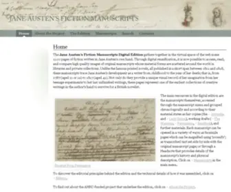 Janeausten.ac.uk(Jane Austen Fiction Manuscripts) Screenshot