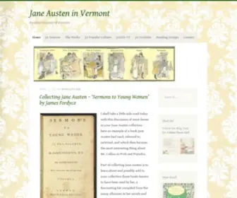 Janeausteninvermont.blog(Random Musings of a Janeite) Screenshot