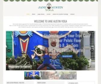 Janeaustinyoga.com(Jane Austin) Screenshot