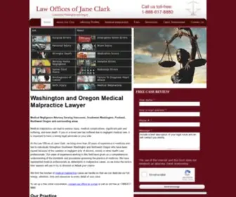 Janeclarklegal.com(The Law Offices of Jane Clark) Screenshot