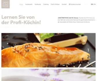 Janefinefood.com(Kochkurse für Firmenevents und Privatfeiern in CH) Screenshot