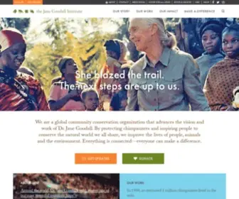 Janegoodall.org(The Jane Goodall Institute) Screenshot
