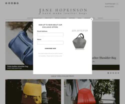 Janehopkinsonbags.co.uk(Jane Hopkinson hand made leather bags) Screenshot