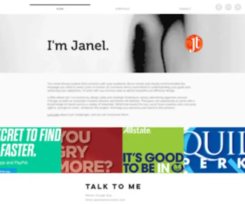 Janelcreates.com(Graphic Designer) Screenshot