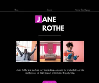 Janerothe.co(Marketing for Real Estate Agents) Screenshot