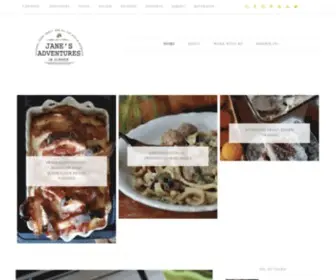 Janesadventuresindinner.com(Seasonal food) Screenshot